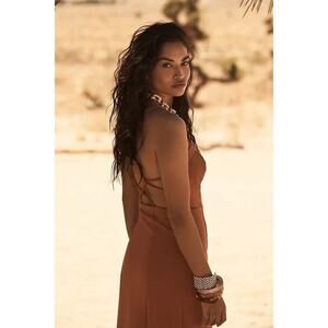 NEW Anthropologie Slim Strappy Midi Dress sz XL